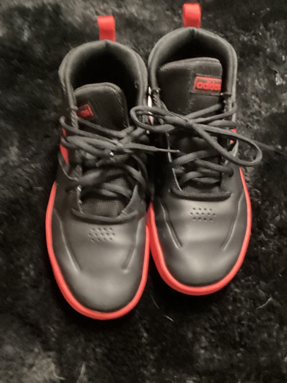 Men’s Own The Game Black and Red Adidas size 6 Sneaker